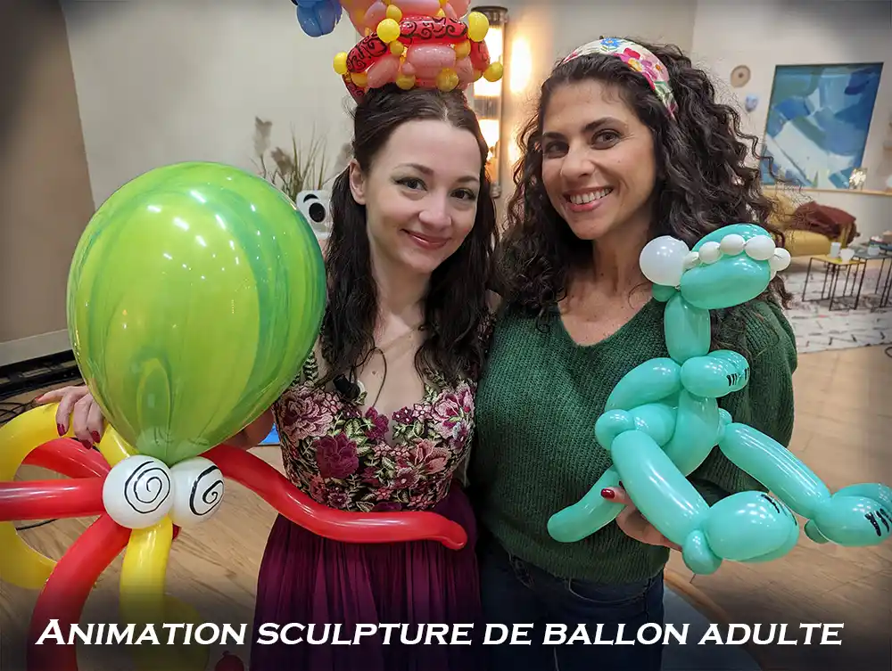 animation ballon adulte sculpture de ballons entreprise adulte soirée