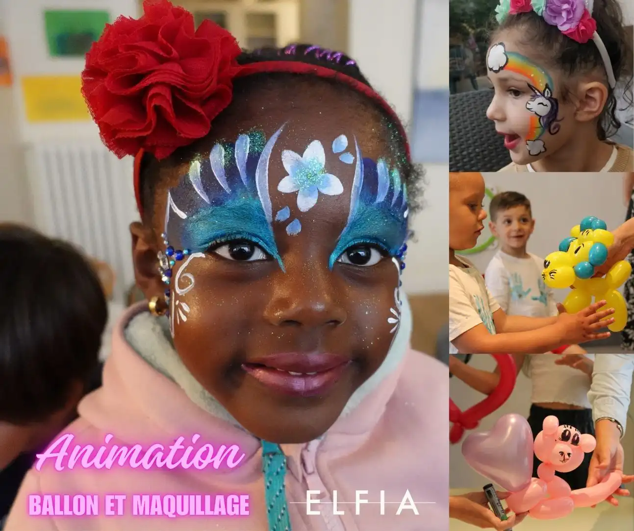 anniversaire enfant maquillage et ballon magicienne maquillage ballon magie