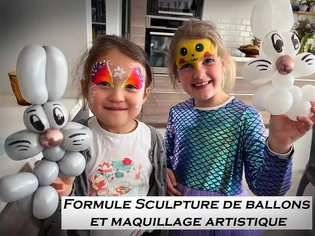ballon maquillage formule anniversaire animation enfant elfia