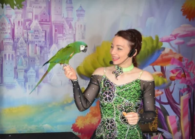 spectacle magie oiseaux aube magicienne illusionniste